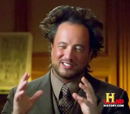 Ancient aliens guy meme