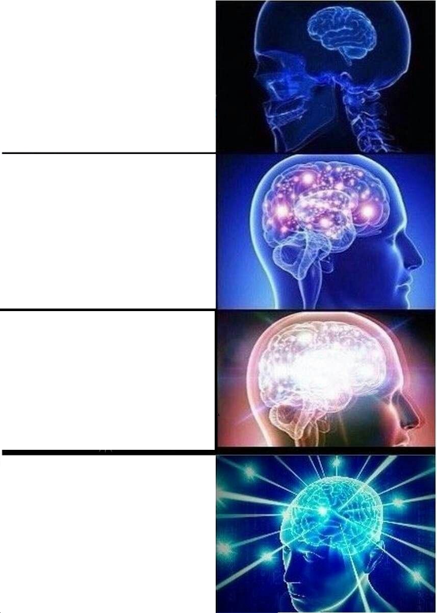 Expanding brain meme